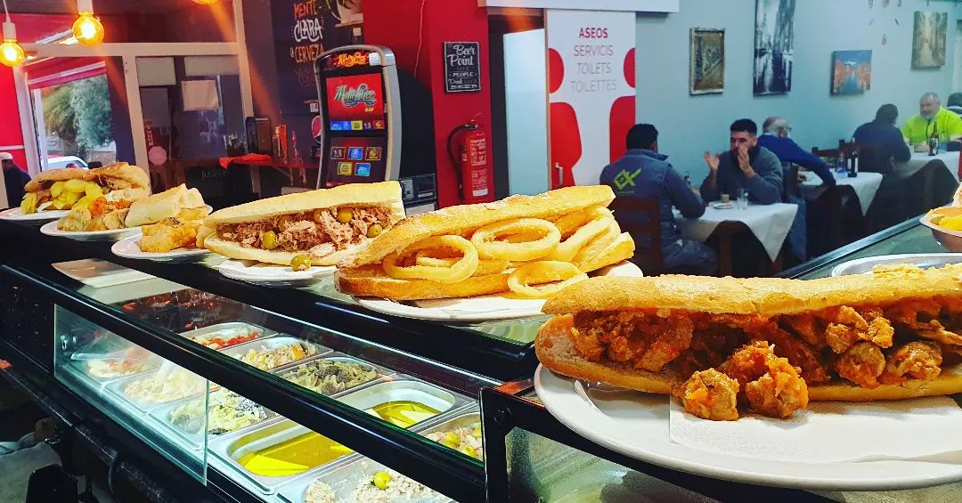 Bocadillos variados de la Nueva terraza